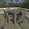 Highwood Usa Hamilton 5pc Square Counter Height Outdoor Patio Furniture Dining Set AD-CNA44-CGE - alternate 3